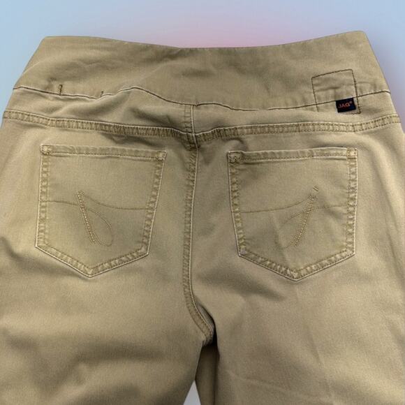 JAG JEANS Women’s 8 HIGH RISE SLIM ANKLE Khaki Pants - Picture 3 of 4